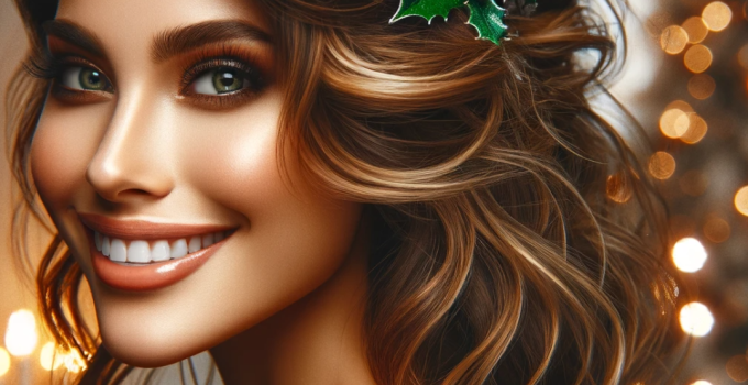 Penteados Fabulosos para Natal com Cabelo Ondulado: Transforme Seu Look Festivo!