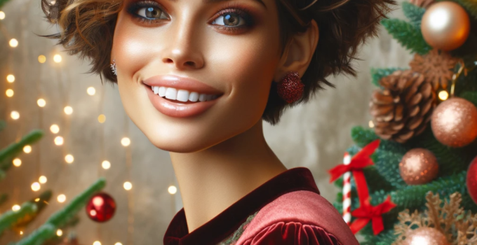 Cabelos Cacheados Curto: Transforme Seu Natal com Penteados Deslumbrantes