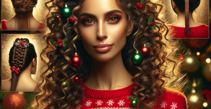 Dicas Incríveis para Penteados de Natal em Cabelos Cacheados: Transforme Seu Look Festivo!