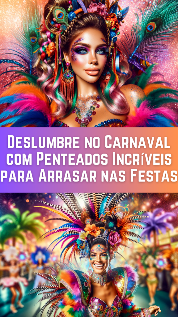 Deslumbre no Carnaval com Penteados Incríveis para Arrasar nas Festas