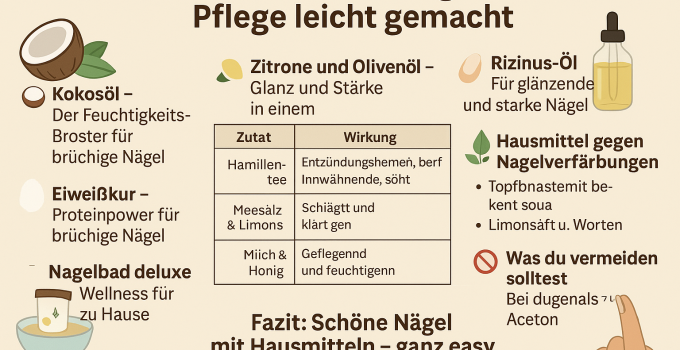 Hausmittel für schöne Nägel – natürliche Pflege leicht gemacht 💅🌿