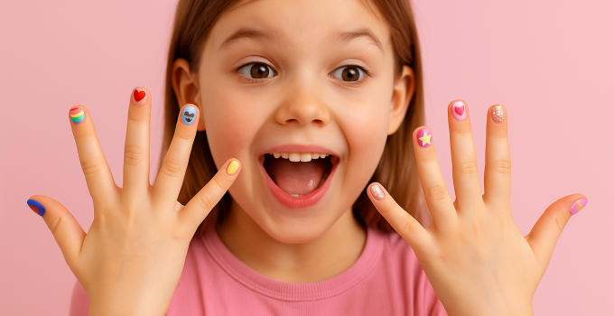 Nageldesign für Kinder diese süßen Ideen musst du ausprobieren