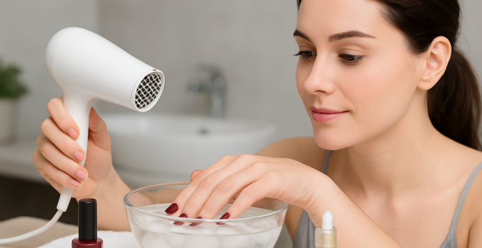 Was tun wenn der Nagellack nicht trocknet Tricks die wirklich helfen