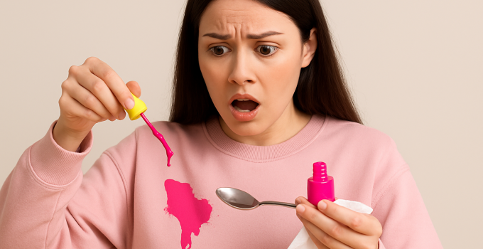 Was tun wenn du Nagellack auf Kleidung verschüttet hast Diese genialen Tricks retten dein Lieblingsstück