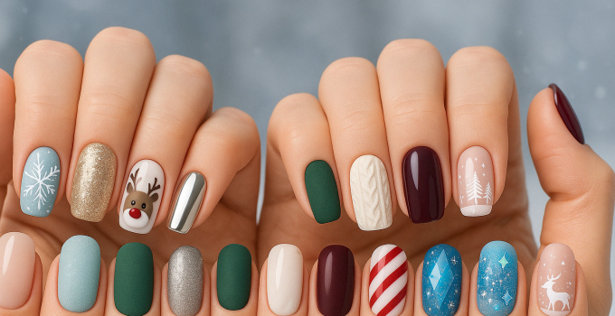 Winter Nägel Ideen die dich glänzen lassen wie der erste Schnee